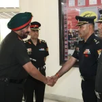 Lt Gen Manjinder Singh Shaking Hands