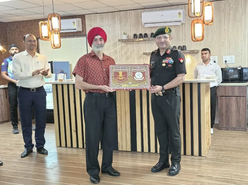 Lt Gen NS Sarna Getting Memento