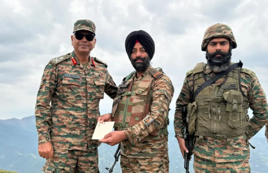 Lt Gen PK Mishra Commending 1