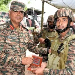 Lt Gen PK Mishra Commending
