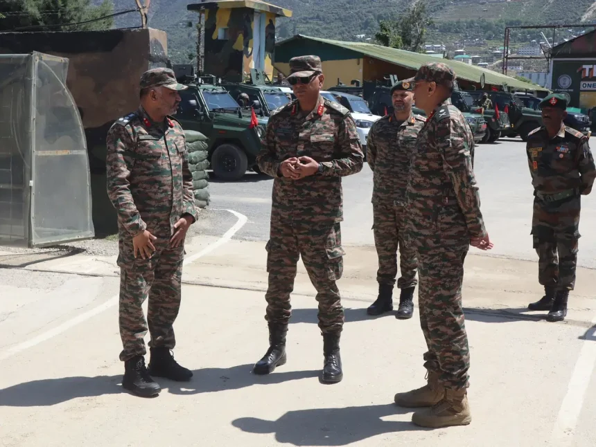 Lt Gen PK Mishra Reviewing 1