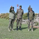 Lt Gen PK Mishra Reviewing