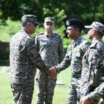 Lt Gen PK Mishra Shaking Hands 1