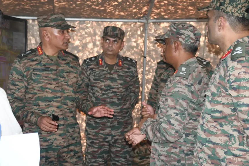 Lt Gen Pratik Sharma Interacting
