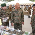 Lt Gen Pratik Sharma Reviewing