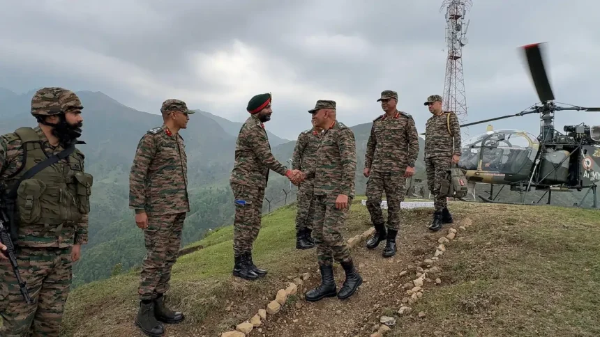 Lt Gen Pratik Sharma Shaking Hands