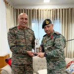 Lt Gen Pratik Sharma and Lt Gen Vikas Lakhera