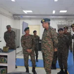 Lt Gen Sengupta Reviewing