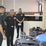 Maj Gen Amaresh Gunjan Reviewing