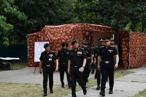 Maj Gen Amaresh Gunjan with Other Officers