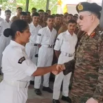 Major General Gaurav Gautam Shaking Hands