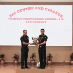 Officer Getting Trophy