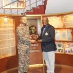 Officer Giving Memento