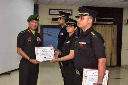 Officer Receiving Award 1