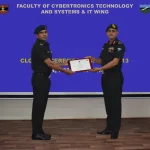 Officer Receiving Award