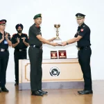 Officer Receiving Trophy