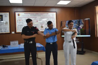 Officers Demonstrating