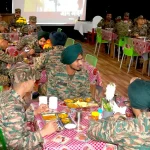 Officers Eating