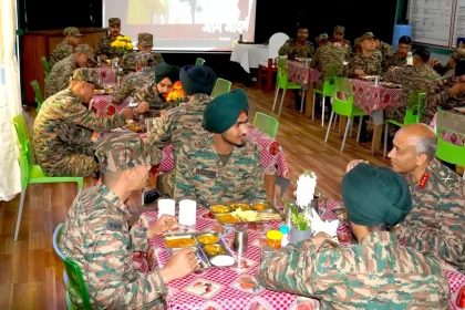 Officers Eating