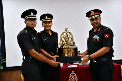 Officers Getting Trophy