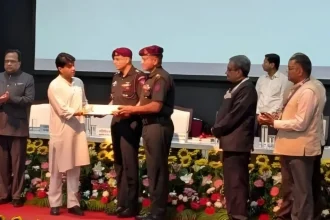 Officers Giving Award