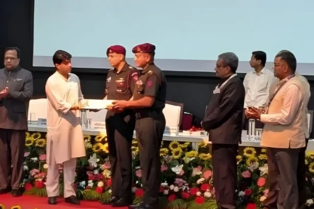 Officers Giving Award