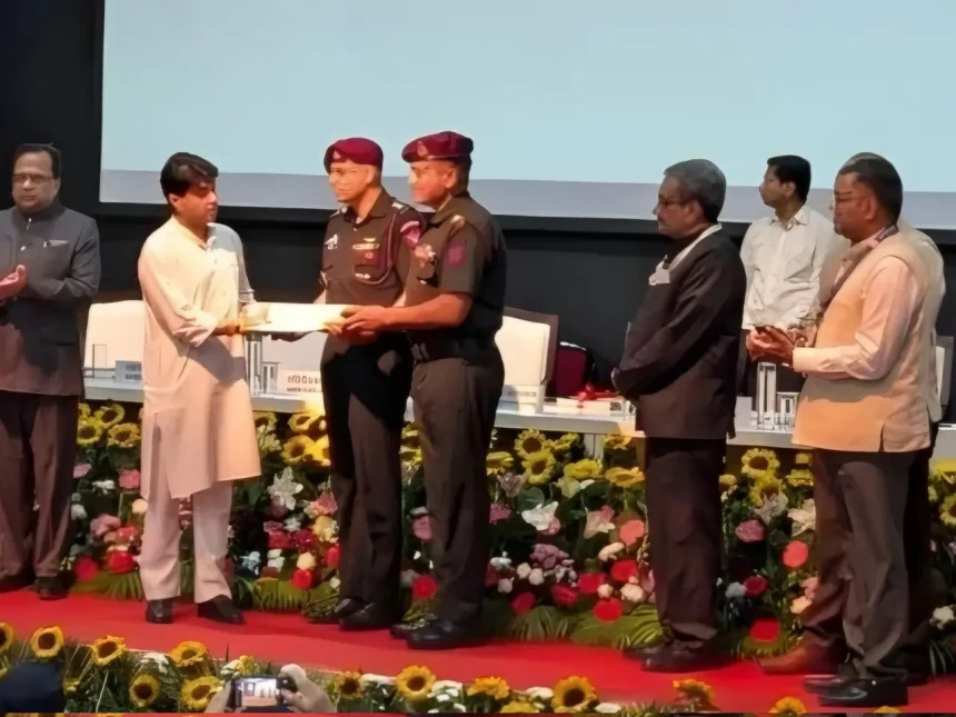 Officers Giving Award