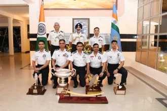 Officers at the Course