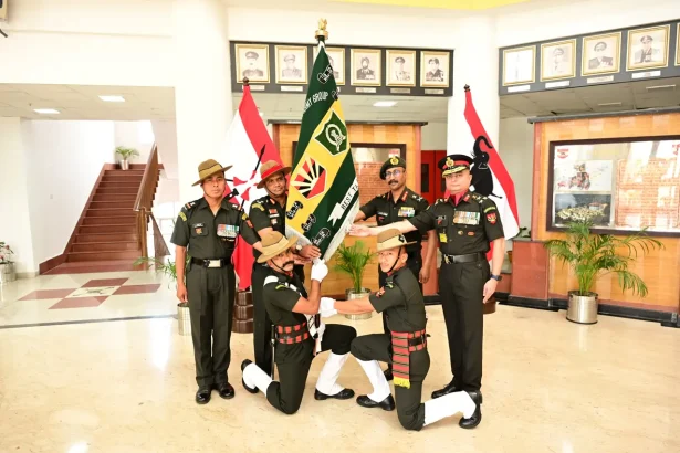 Officers in Ceremony