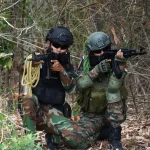 Officers in Exercise