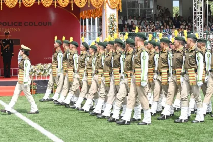 Officers in Parade