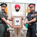 Officers with Lt Gen Gurmit Singh