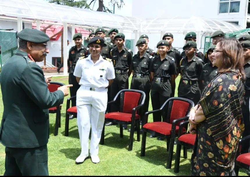 RIMC Cadets Interacting