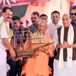 Rajnath Singh Yogi Ji and Adm DK Tripathi