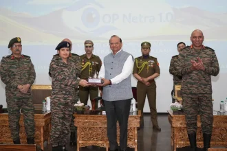 Shri Vinai Kumar Saxena and Officers