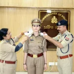 Sub Inspector Madhu Singh Being Commended