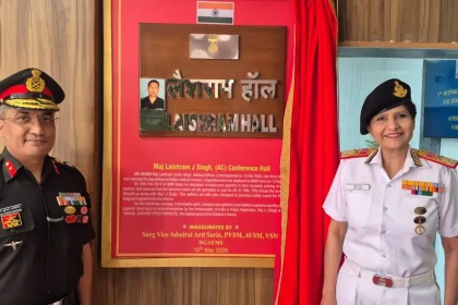 Surg Vice Admiral Arti Sarin with Officer