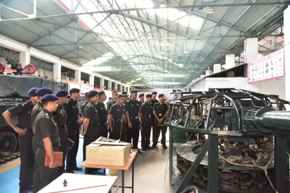 Young Officers Watching