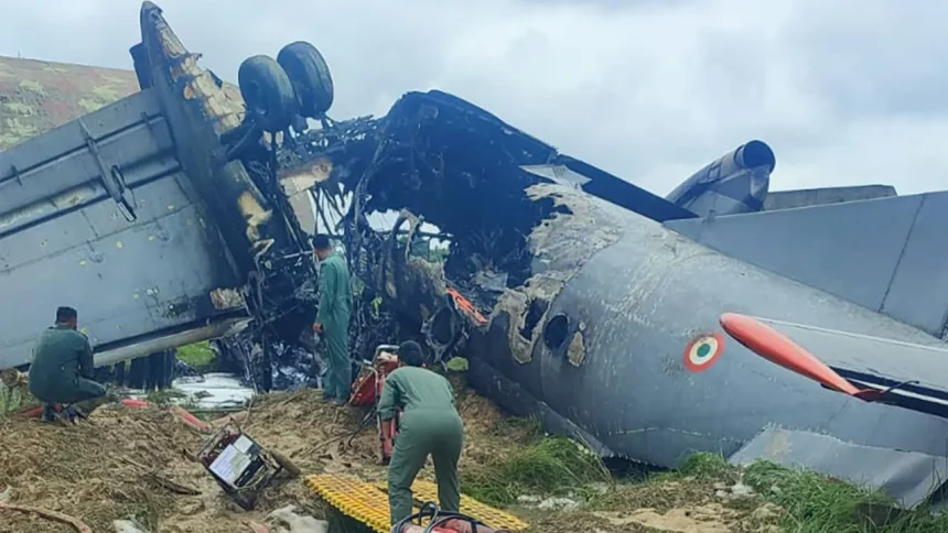 Indian Air Force AN-32 Transport Aircraft Crash-Lands at Jorhat Air Force Station