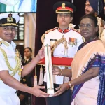 Admiral Krishna Swaminathan Getting PVSM from President