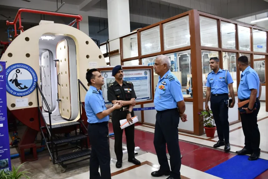 Air Marshal S Shrinivas with Officers