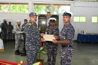 Certificate Being Given