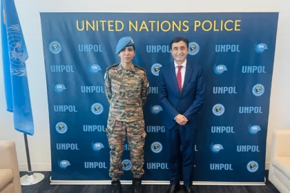 Faisal Shahkar was pleased to personally congratulate Major Abhilasha Barak