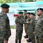 General Dwivedi Commending Officer