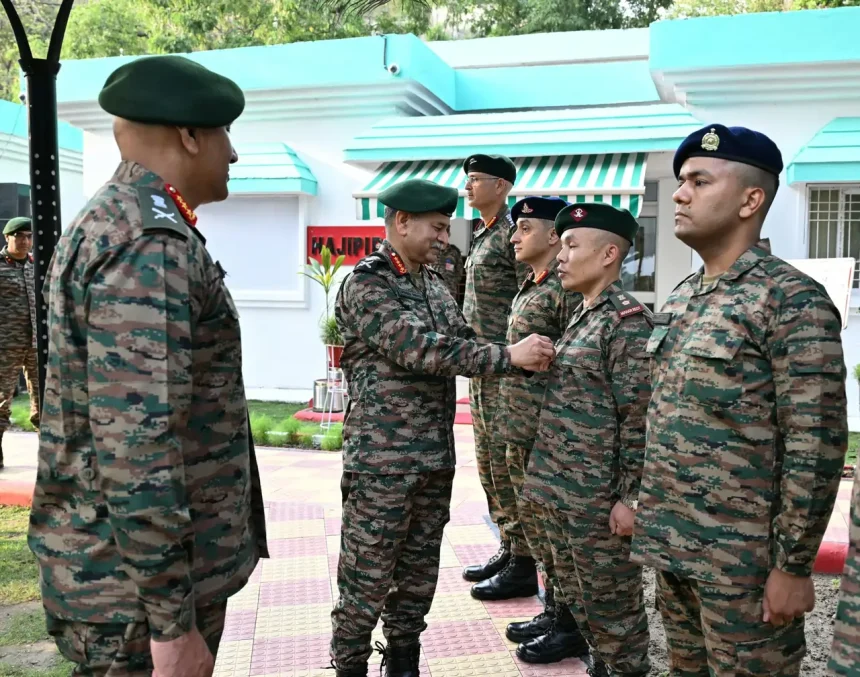 General Dwivedi Commending Officer