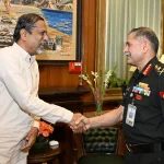 General Dwivedi Shaking Hands