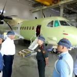 General NS Raja Subramani Reviewing