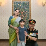 General Upendra Dwivedi with Family