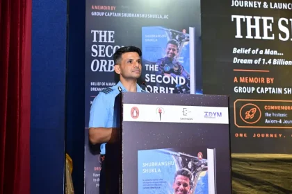 Group Captain Shubhanshu Shukla Launches ‘The Second Orbit’ Book to Inspire Children