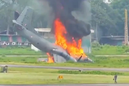 Shocking Video of IAF AN-32 Aircraft Crash Emerges